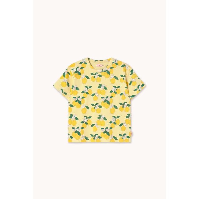 TinyCottons Mellow Yellow Oranges Rib Tee