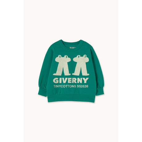 TinyCottons Dark Emerald Frog & Frog Graphic Sweatshirt