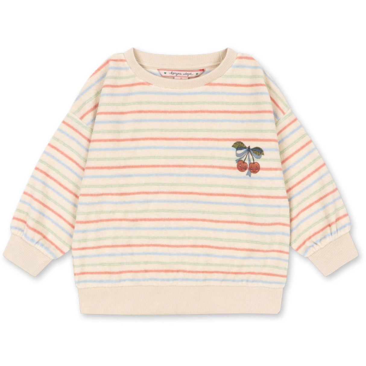 Konges Sløjd Confetti Stripe Itty Rib Sweatshirt Gots