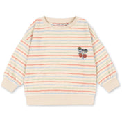 Konges Sløjd Confetti Stripe Itty Rib Sweatshirt Gots