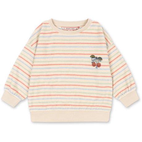 Konges Sløjd Confetti Stripe Itty Rib Sweatshirt Gots