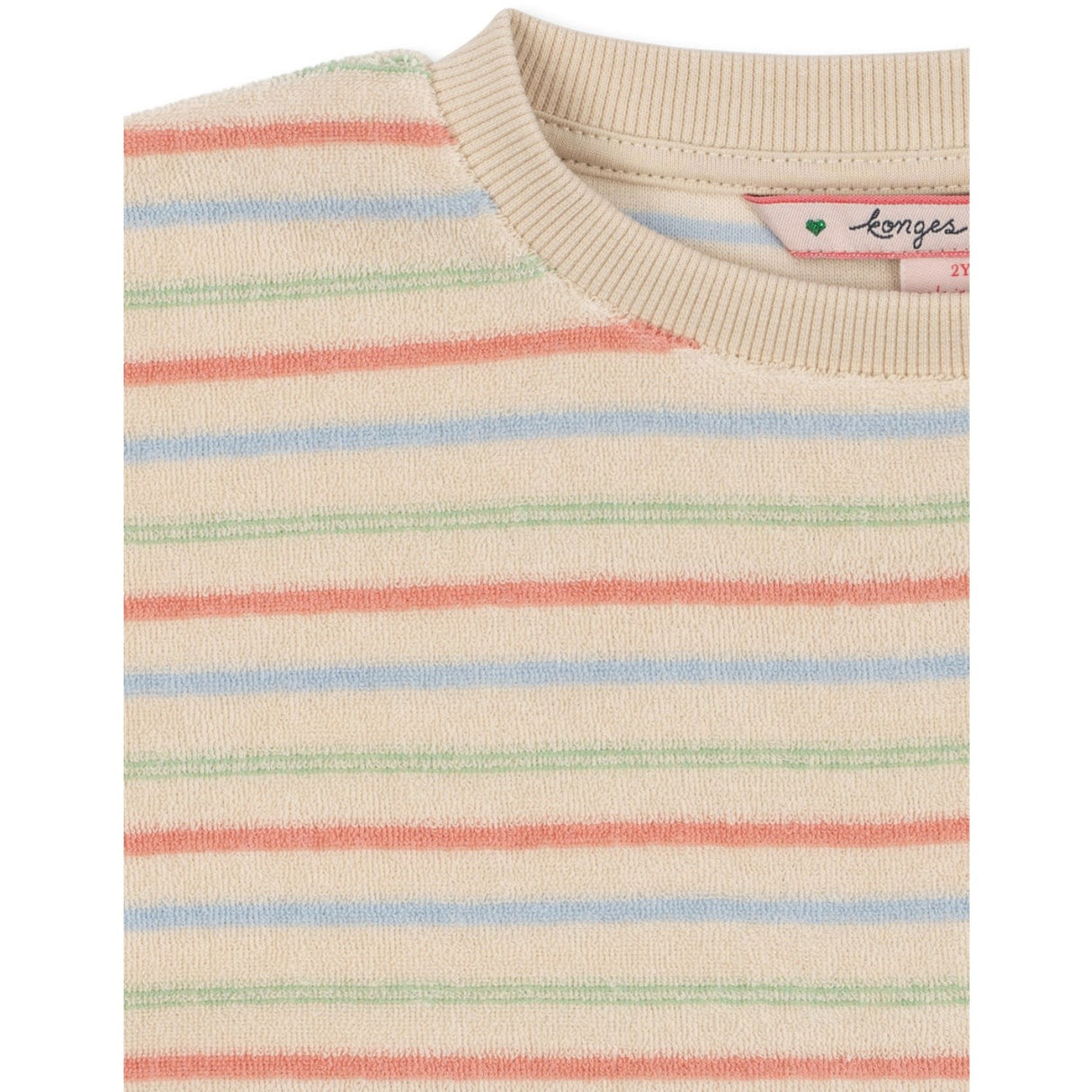 Konges Sløjd Confetti Stripe Itty Rib Sweatshirt Gots