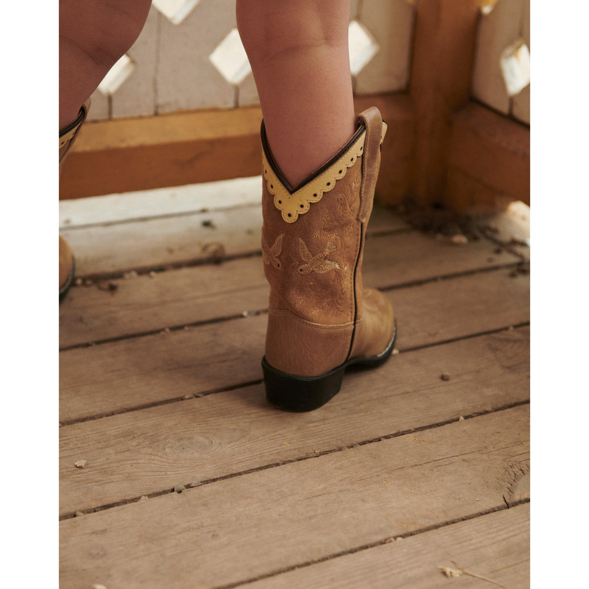 COPENHAGEN COLORS Beige Suede Limited Cowboy Støvler High