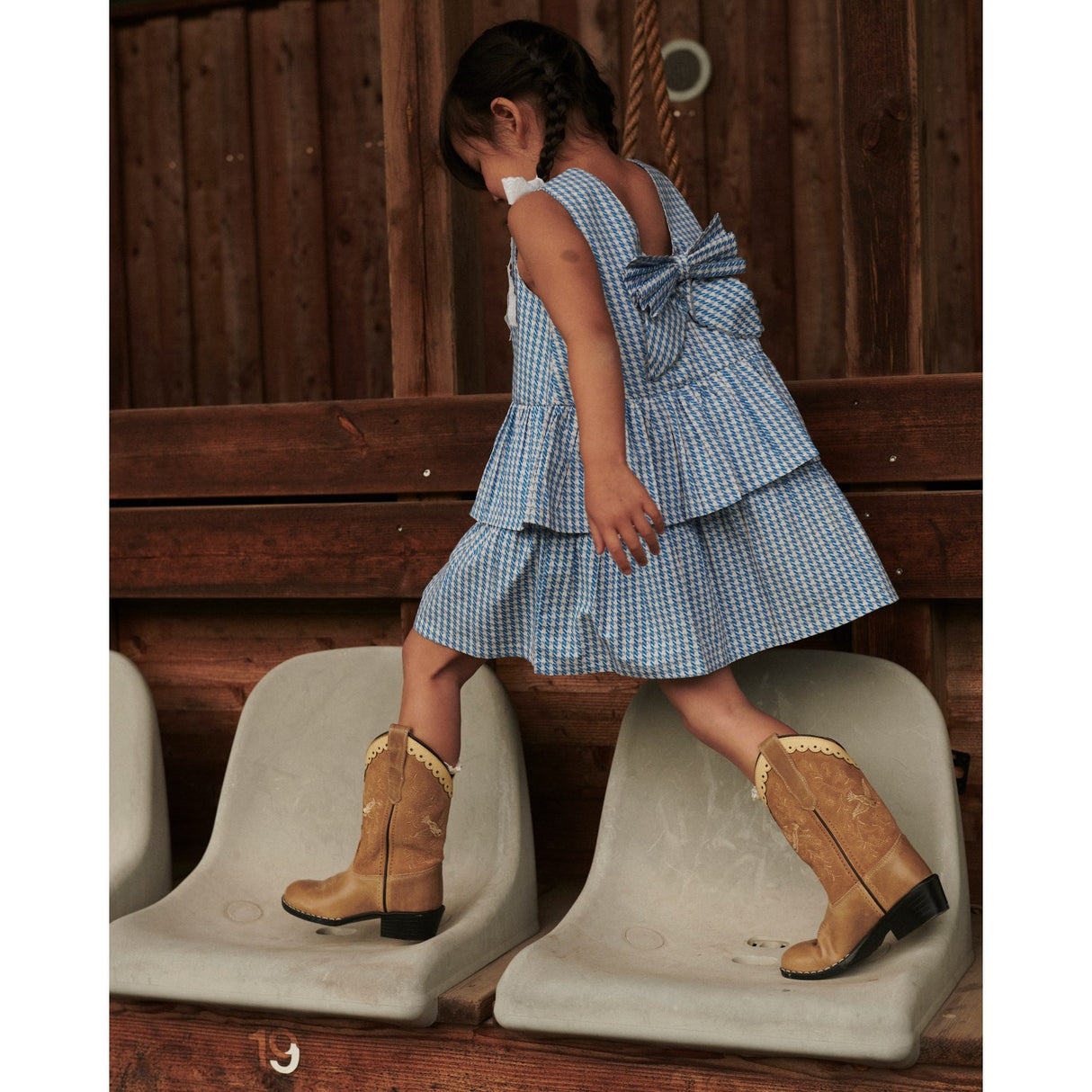 COPENHAGEN COLORS Beige Suede Limited Cowboy Støvler High