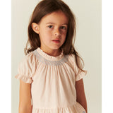 COPENHAGEN COLORS Dusty Rose Comb. Bluse W. Smock W. Emb.