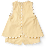 COPENHAGEN COLORS Pale Yellow Comb. Deco Top & Shorts Sæt