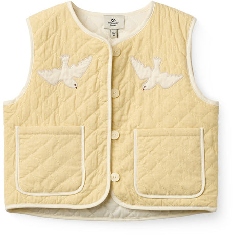 COPENHAGEN COLORS Pale Yellow Comb. Quiltet Vest
