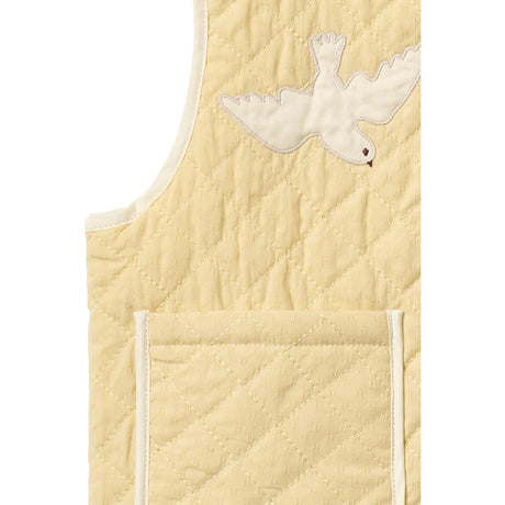 COPENHAGEN COLORS Pale Yellow Comb. Quiltet Vest