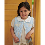 COPENHAGEN COLORS Lt. Blue Comb. Quiltet Vest