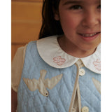 COPENHAGEN COLORS Lt. Blue Comb. Quiltet Vest