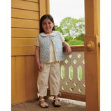 COPENHAGEN COLORS Lt. Blue Comb. Quiltet Vest