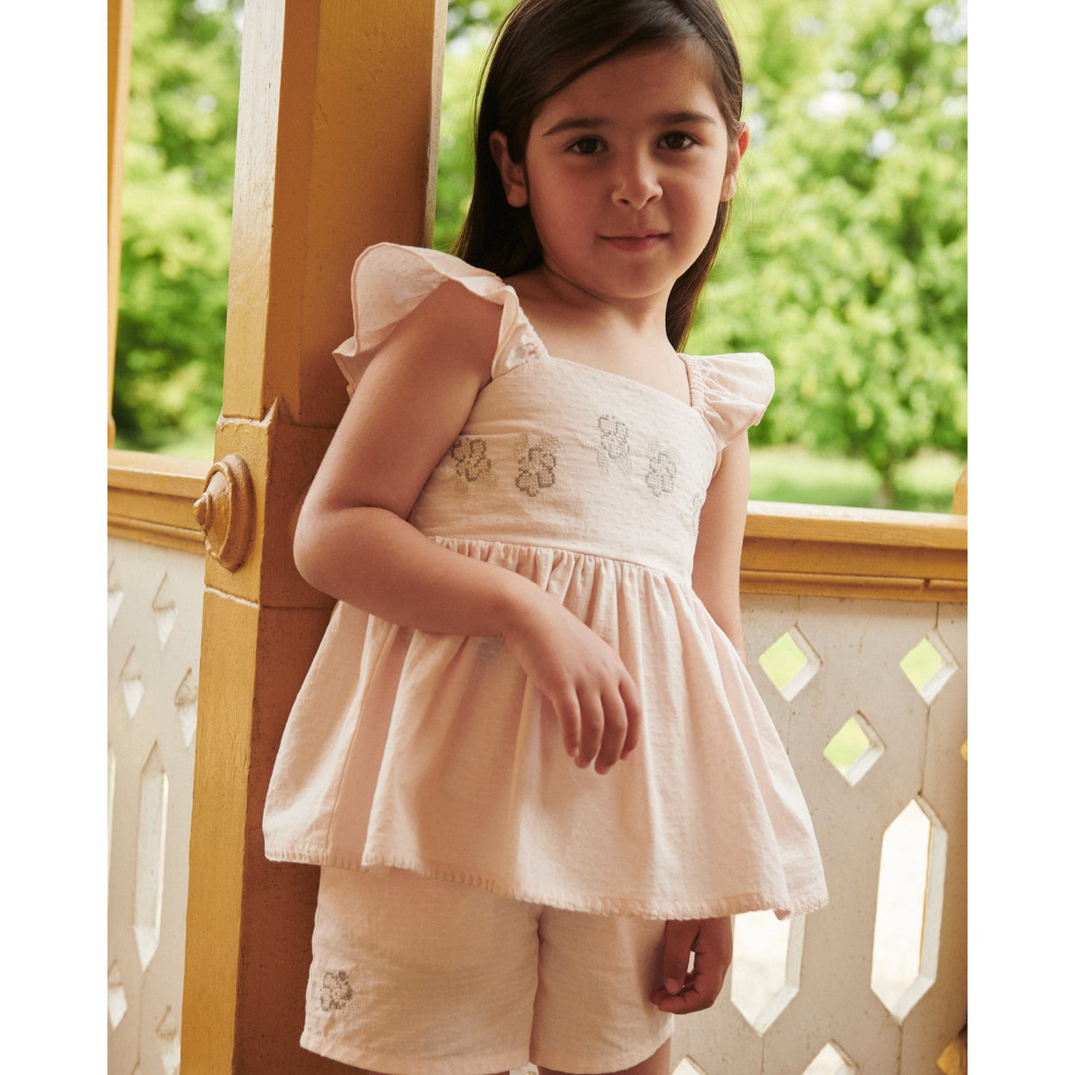 COPENHAGEN COLORS Dusty Rose Comb. Summer Sæt W. Emb.