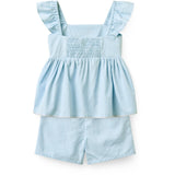 COPENHAGEN COLORS Lt. Blue Comb. Summer Sæt W. Emb.