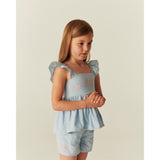 COPENHAGEN COLORS Lt. Blue Comb. Summer Sæt W. Emb.