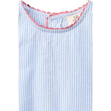COPENHAGEN COLORS Sky Blue W Cream Stripe Seersucker Deco Sæt