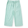COPENHAGEN COLORS Sharp Green W Cream Stripe Seersucker Pajama Bukser