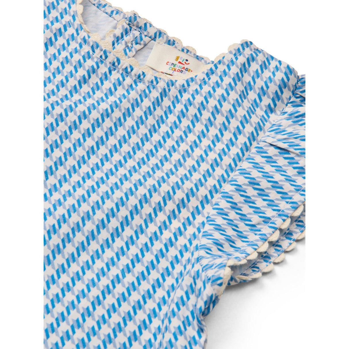 COPENHAGEN COLORS Blue Houndstooth Mini Houndstooth Deco Sæt