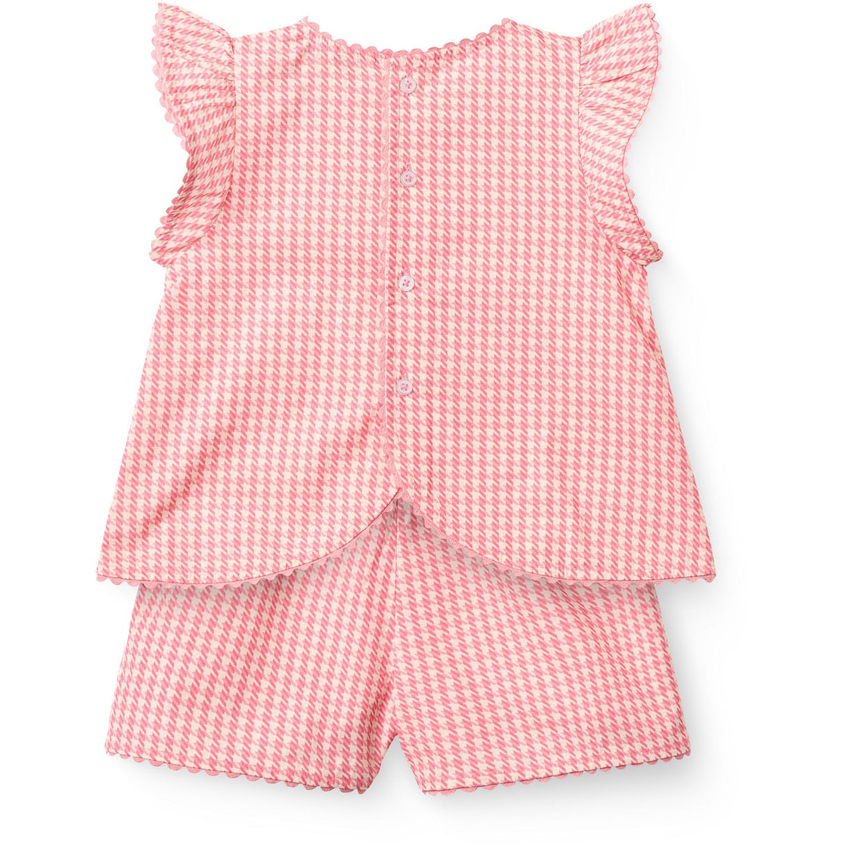 COPENHAGEN COLORS Pink Houndstooth Mini Houndstooth Deco Sæt