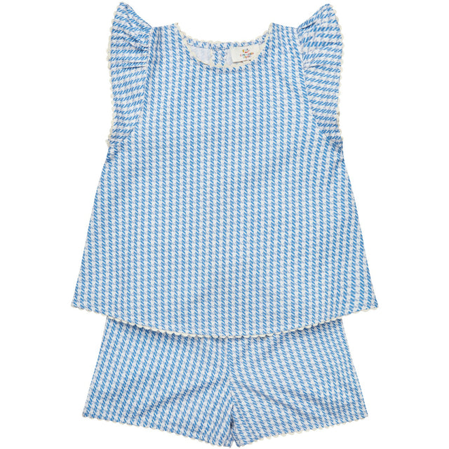 COPENHAGEN COLORS Blue Houndstooth Mini Houndstooth Deco Sæt