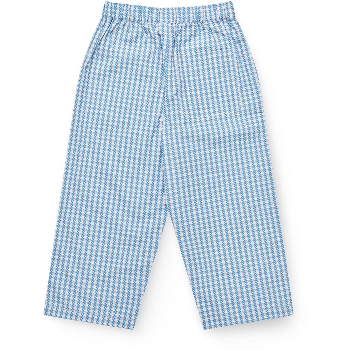 COPENHAGEN COLORS Blue Houndstooth Mini Houndstooth Bukser