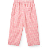 COPENHAGEN COLORS Pink Houndstooth Mini Houndstooth Bukser