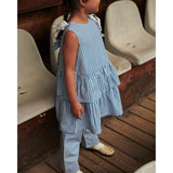 COPENHAGEN COLORS Blue Houndstooth Mini Houndstooth Bukser