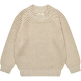 COPENHAGEN COLORS Sand Strikket Classic Rib Bluse