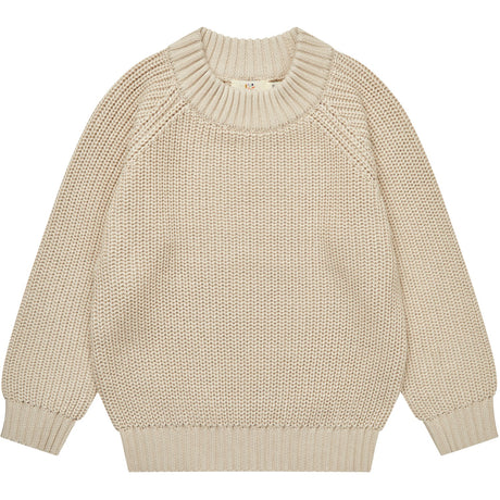 COPENHAGEN COLORS Sand Strikket Classic Rib Bluse