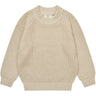 COPENHAGEN COLORS Sand Strikket Classic Rib Bluse
