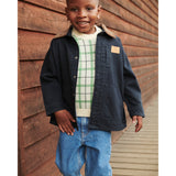 COPENHAGEN COLORS Green Comb. Strikket Jacquard Check Bluse