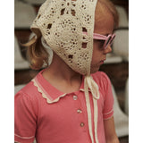 COPENHAGEN COLORS Pink Comb. Strikket Peplum Kjole