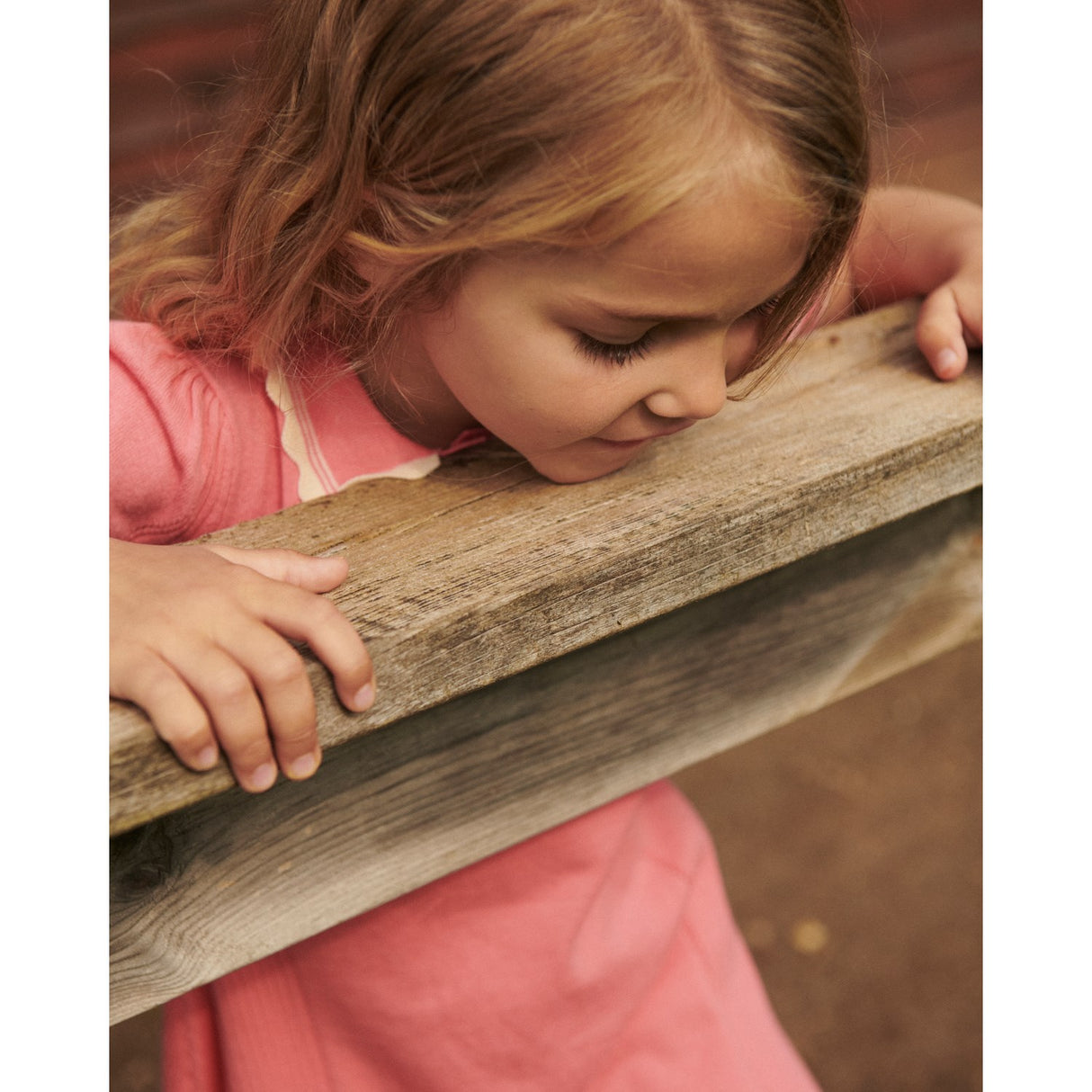 COPENHAGEN COLORS Pink Comb. Strikket Peplum Kjole