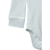 COPENHAGEN COLORS Dusty Blue/Cream Stripe Modal Rib Ls Body
