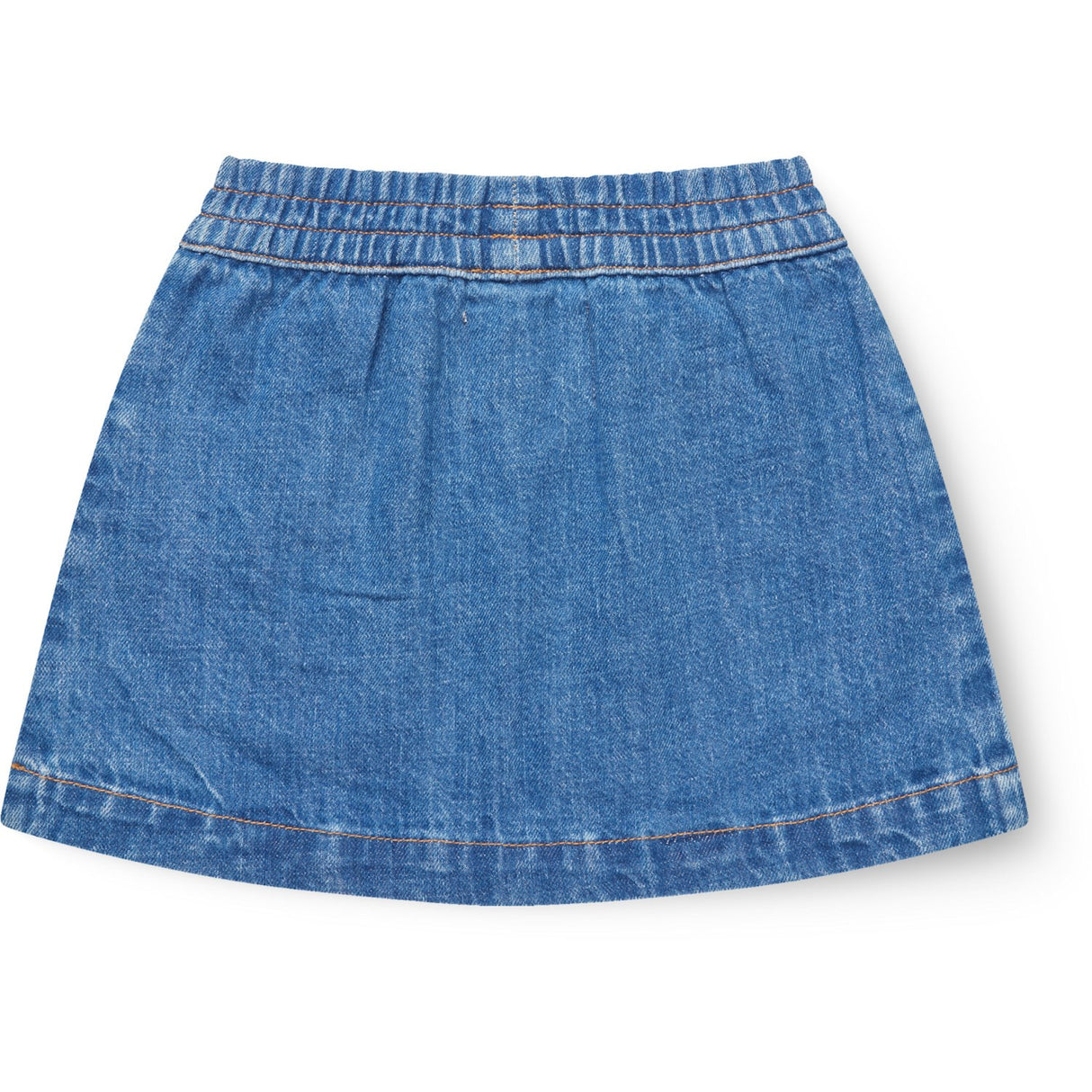 COPENHAGEN COLORS Indigo Blue Washed Organic Pocket Nederdel