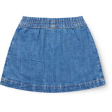 COPENHAGEN COLORS Indigo Blue Washed Organic Pocket Nederdel