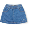 COPENHAGEN COLORS Indigo Blue Washed Organic Pocket Nederdel