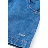 COPENHAGEN COLORS Indigo Blue Washed Organic Pocket Nederdel