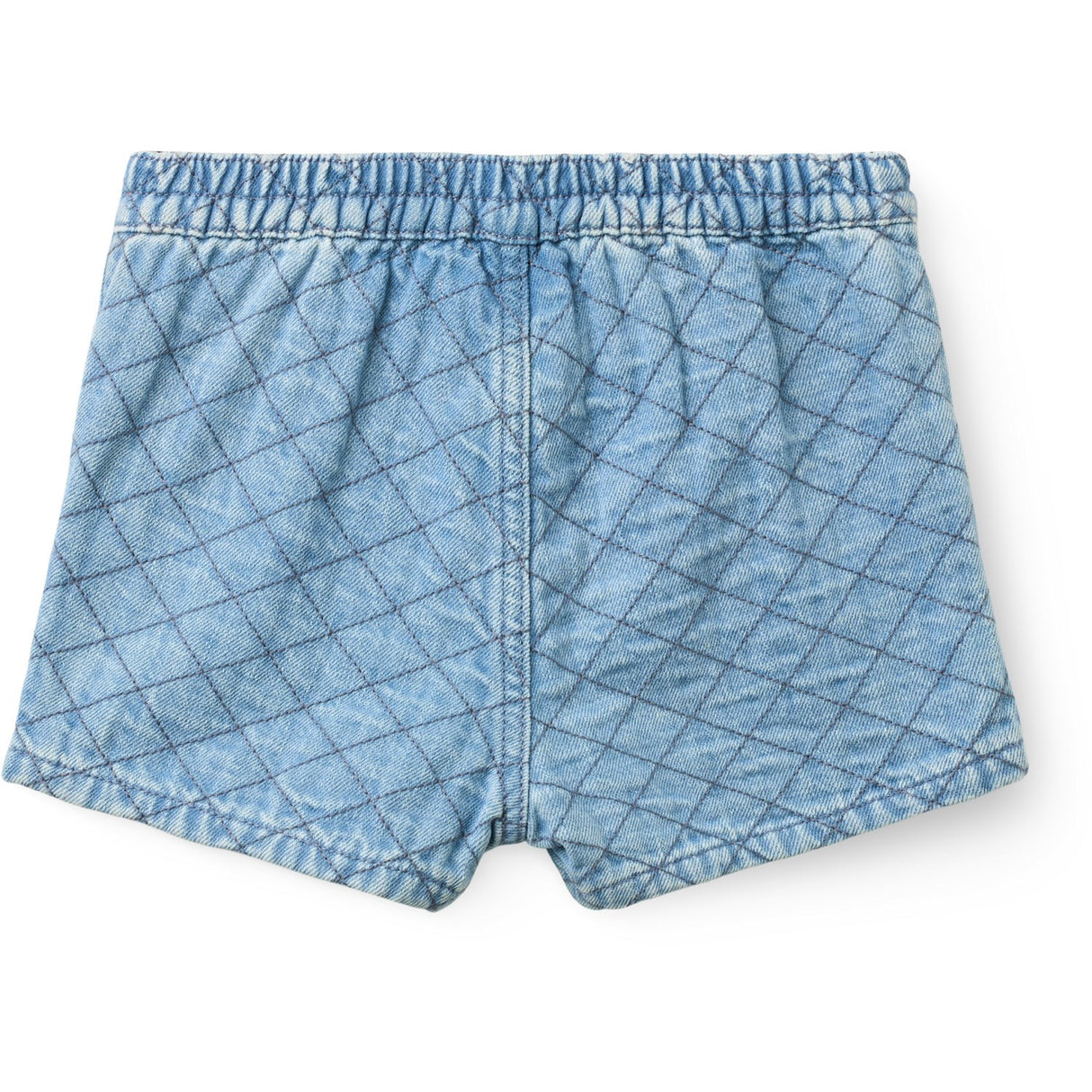 COPENHAGEN COLORS Lt. Washed Blue Quilt Organic Quiltet Denim Shorts
