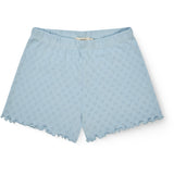 COPENHAGEN COLORS Dusty Blue Pointelle Heart Shorts