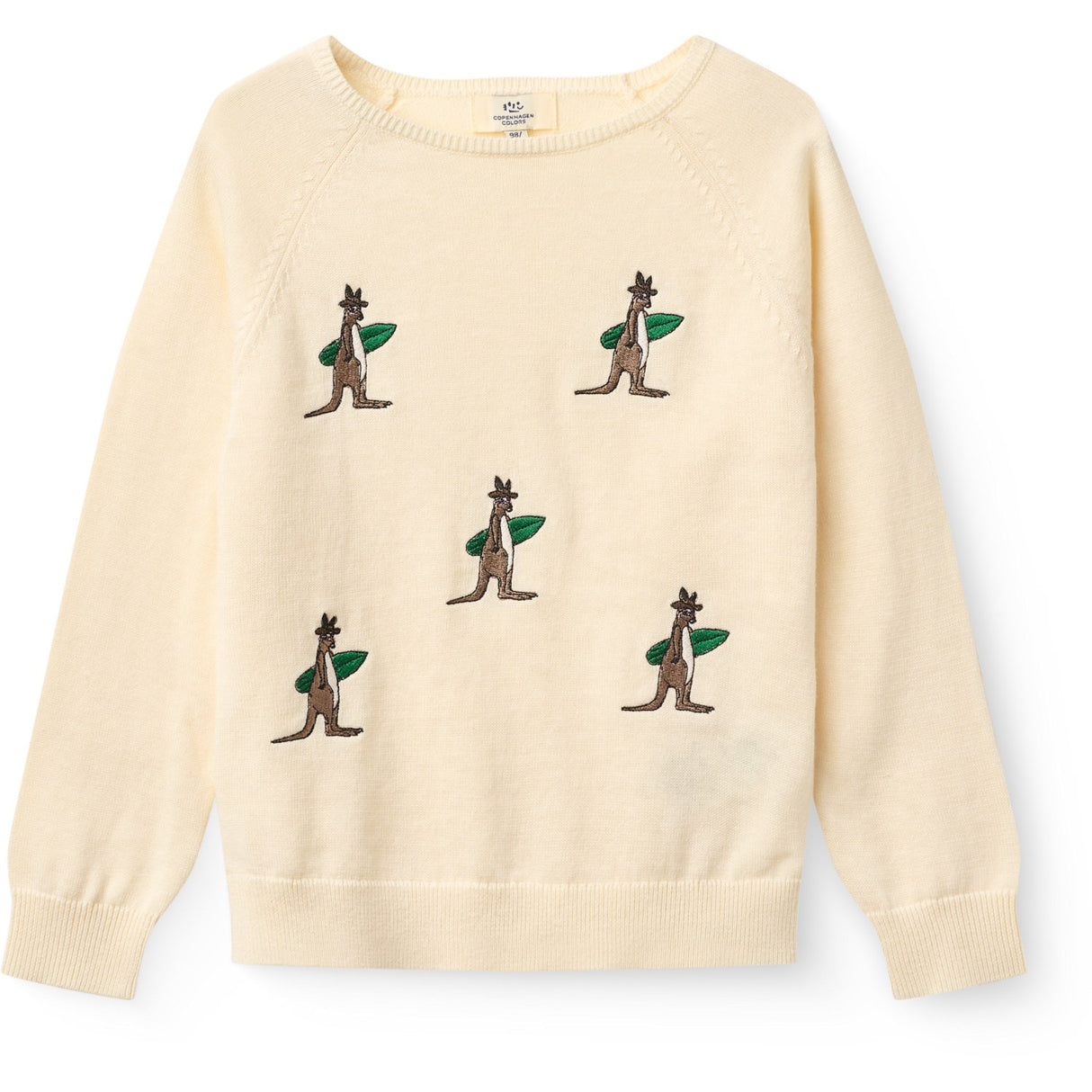 COPENHAGEN COLORS Cream Comb. Pull Over W. Embroidery