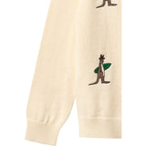 COPENHAGEN COLORS Cream Comb. Pull Over W. Embroidery