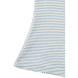 COPENHAGEN COLORS Dusty Blue Stripe Stripe Modal Rib Flare Pant W. Picot & Sløjfe
