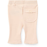 COPENHAGEN COLORS Dusty Rose Stripe Stripe Modal Rib Flare Pant W. Picot & Sløjfe