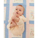 COPENHAGEN COLORS Dusty Rose Stripe Stripe Modal Rib Flare Pant W. Picot & Sløjfe