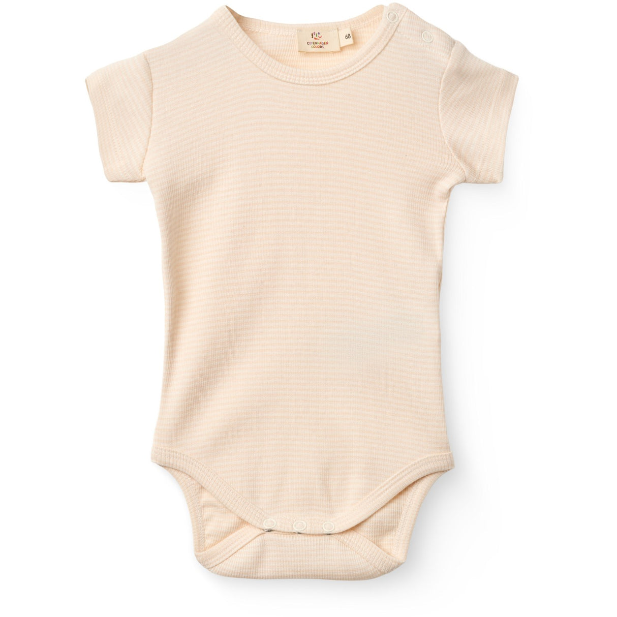 COPENHAGEN COLORS Dusty Rose Stripe Stripe Modal Rib Ss Body