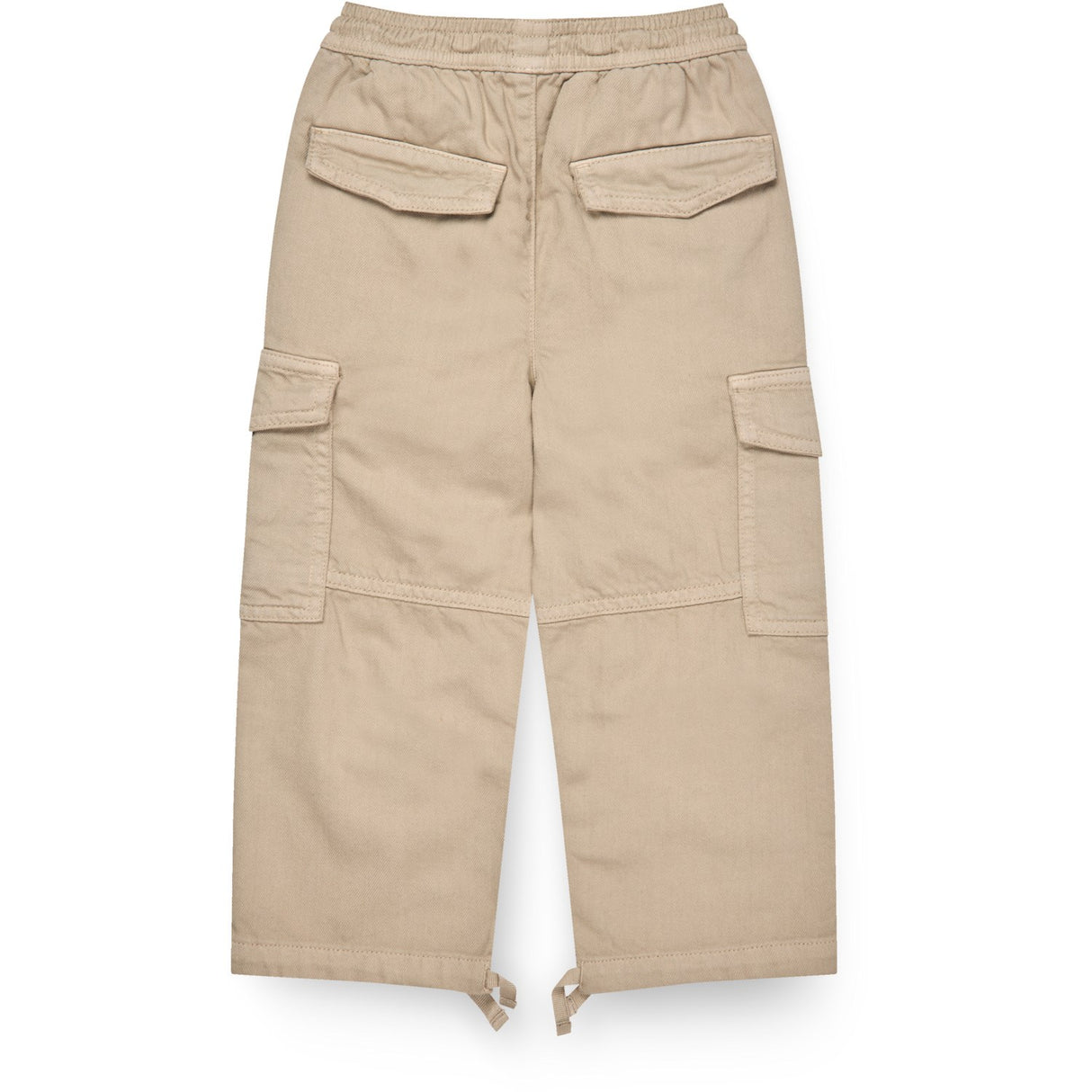 COPENHAGEN COLORS Beige Twill Baggy Bukser W. Pockets