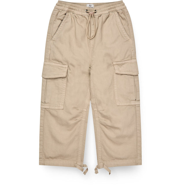 COPENHAGEN COLORS Beige Twill Baggy Bukser W. Pockets