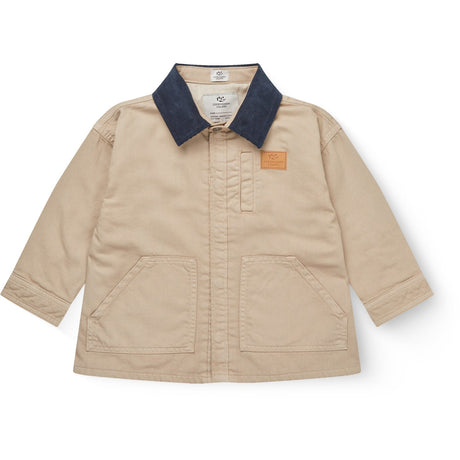 COPENHAGEN COLORS Beige Comb. Twill Jakke W. Corduroy Krave