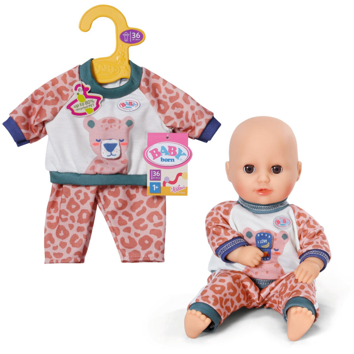 BABY Born Jogging Dragt Jungle 36cm