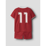Name It True Red Nmnhiteam Shorts Sæt
